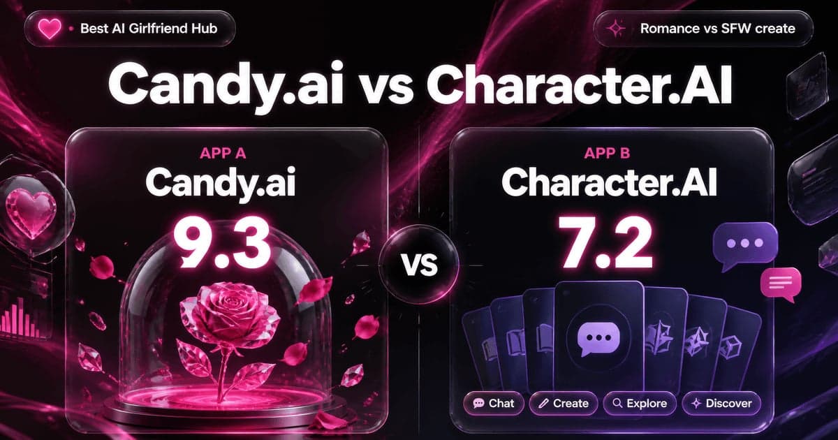 Candy.ai vs Character.AI: Romance vs SFW Free comparison card