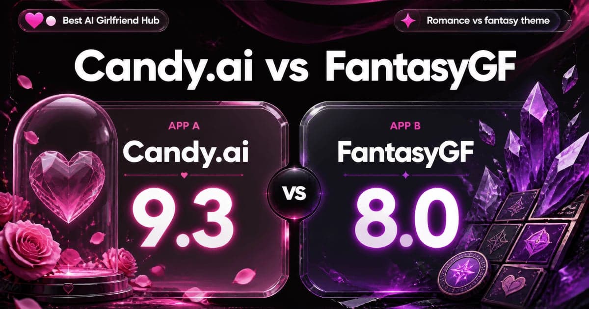 Candy.ai vs FantasyGF: #1 vs Theme Companions comparison card