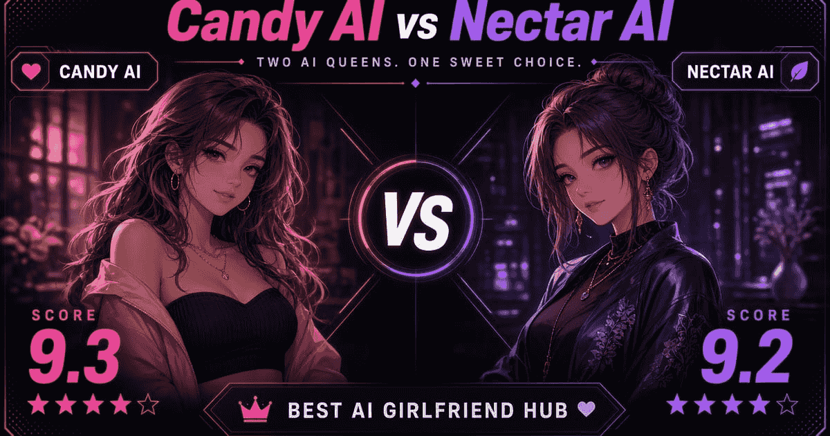Candy.ai vs Nectar AI comparison card