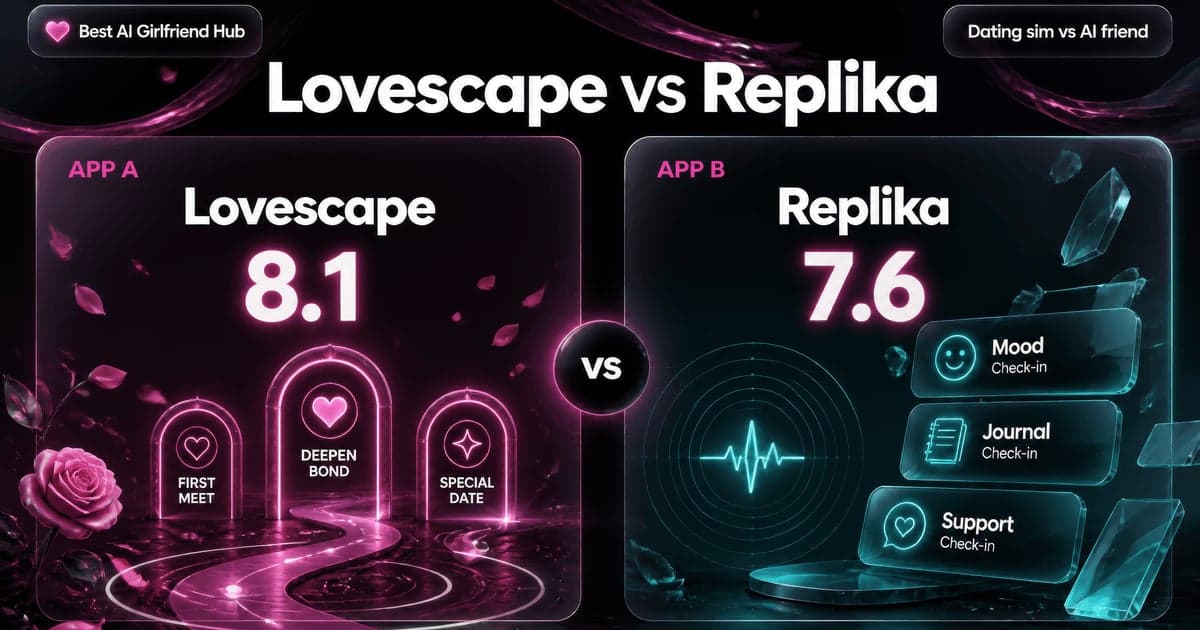 Lovescape vs Replika comparison card