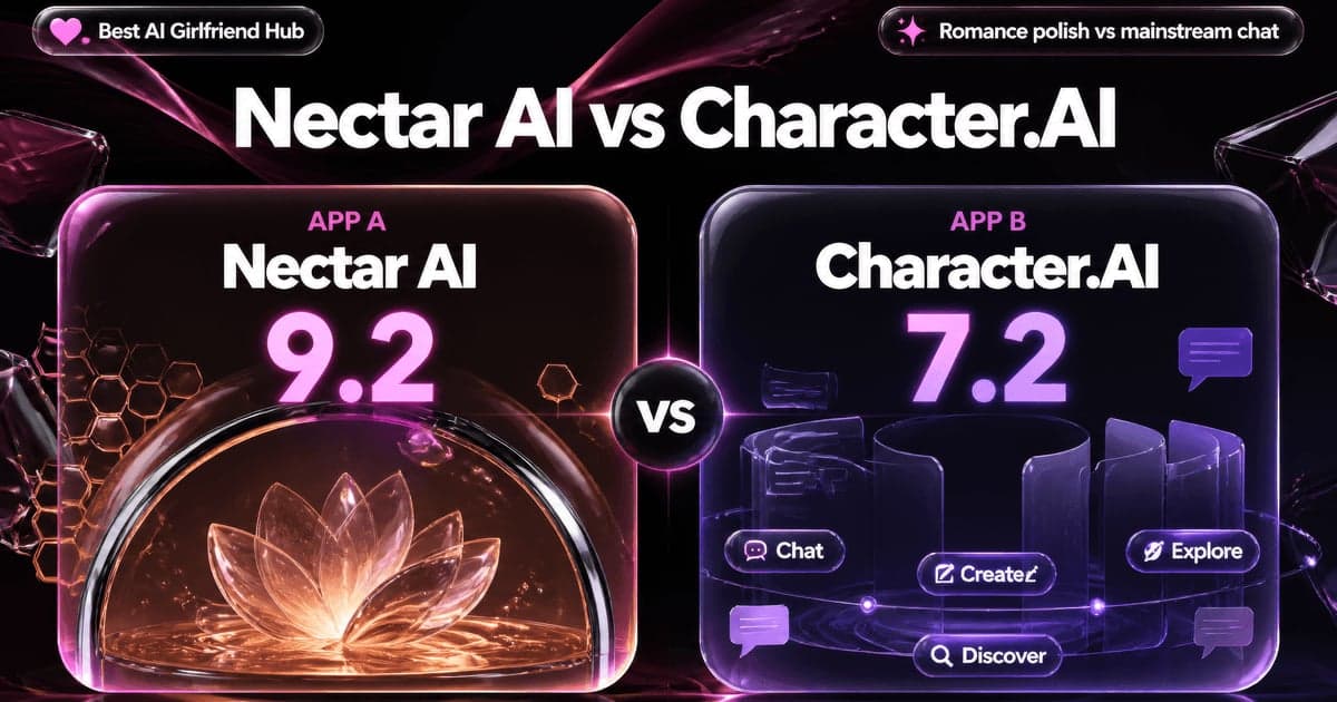 Nectar AI vs Character.AI: NSFW vs SFW Free comparison card