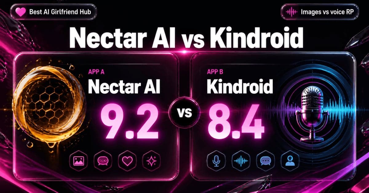 Nectar AI vs Kindroid: Companion Polish vs Voice comparison card