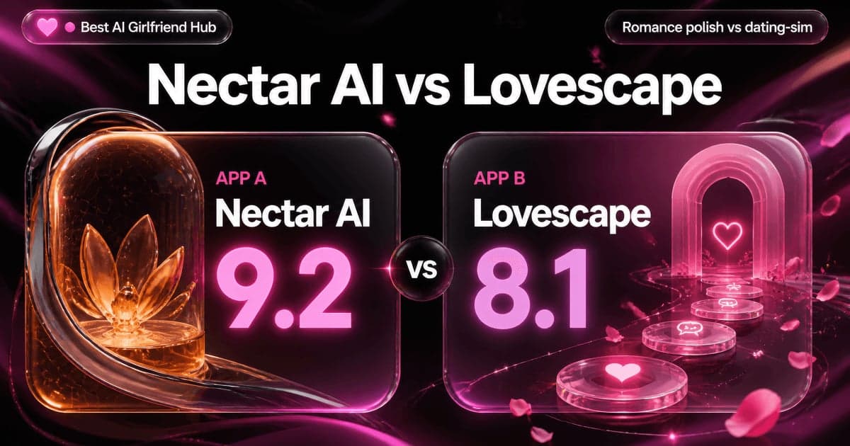 Nectar AI vs Lovescape: Polish vs Dating-Sim comparison card