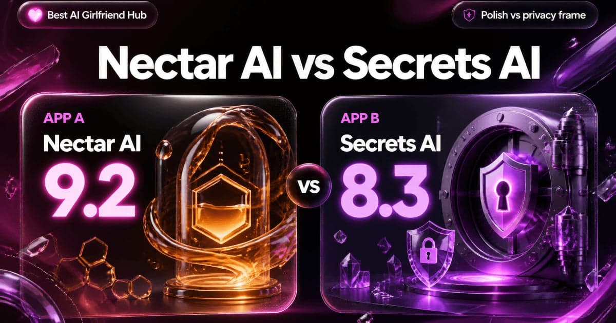 Nectar AI vs Secrets AI: Polish vs Adult Privacy comparison card