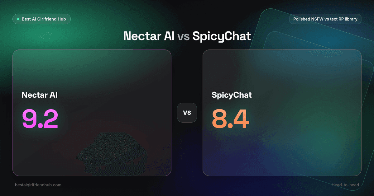 Nectar AI vs SpicyChat comparison card
