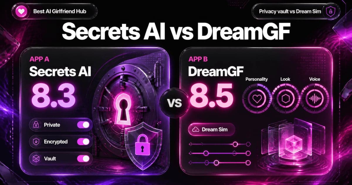 Secrets AI vs DreamGF: Privacy vs Gallery Builder comparison card