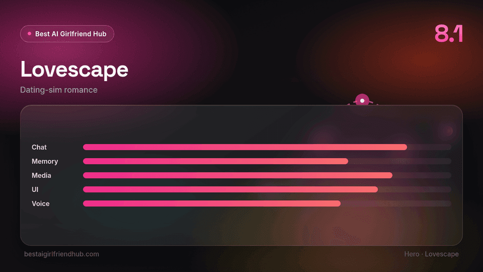 Lovescape review hero — editorial score 8.1 out of 10