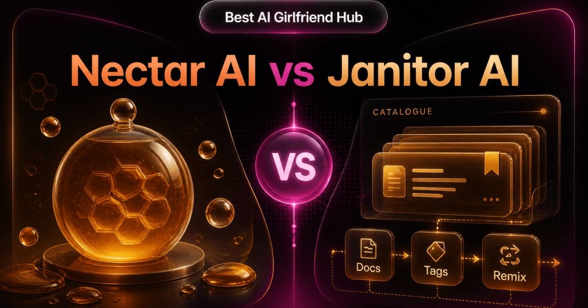 Nectar AI vs Janitor AI: Polish vs Free Catalogue comparison card