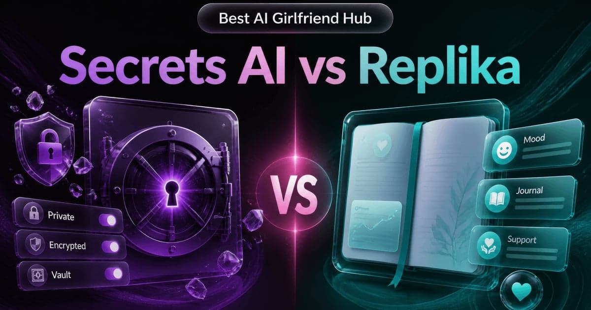 Secrets AI vs Replika comparison card